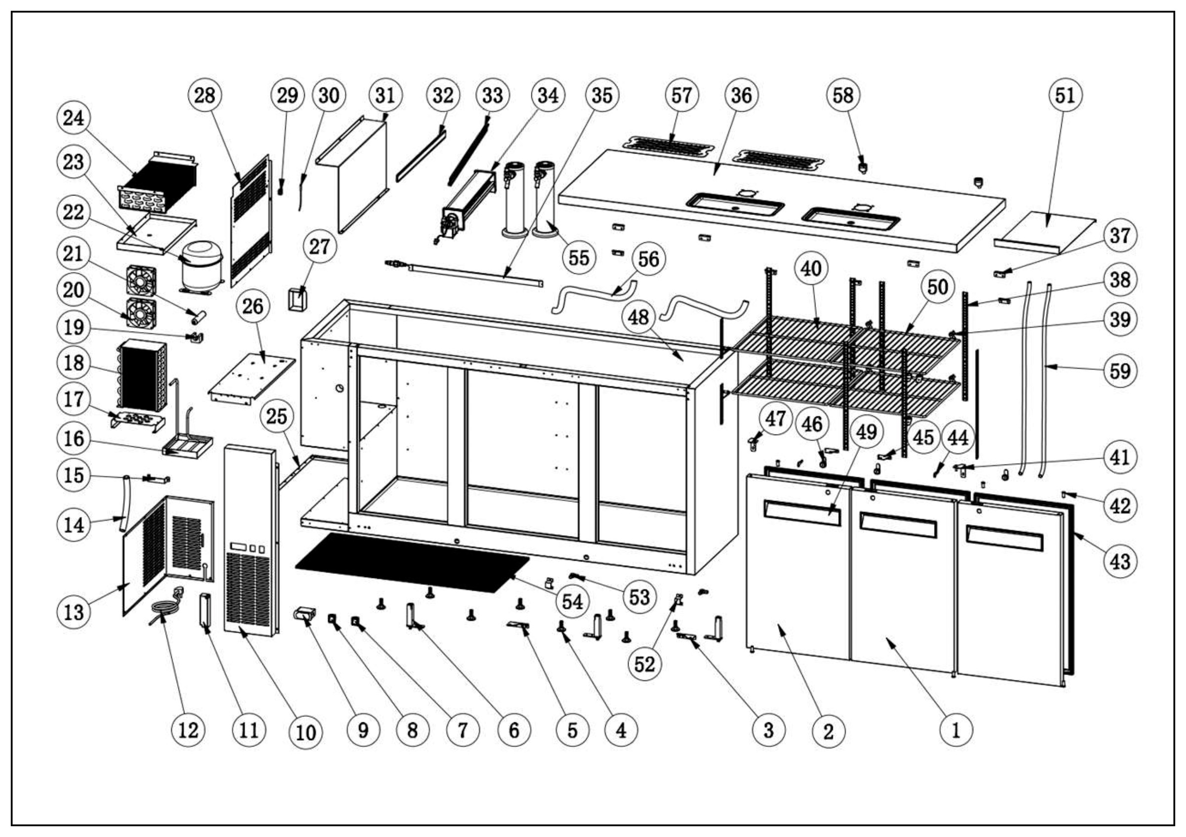 Main Overview Replacement Parts - C-DD72-3-HC Replacement Parts ...