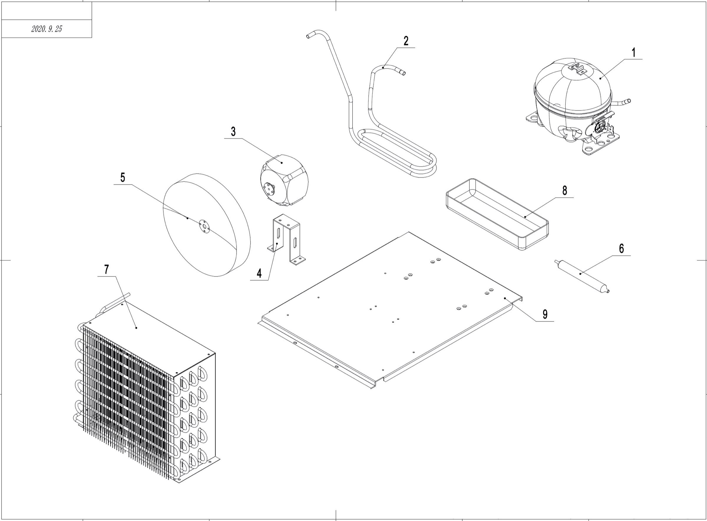 Condensing Unit Assembly Replacement Parts - C-12RM-HC Replacement ...