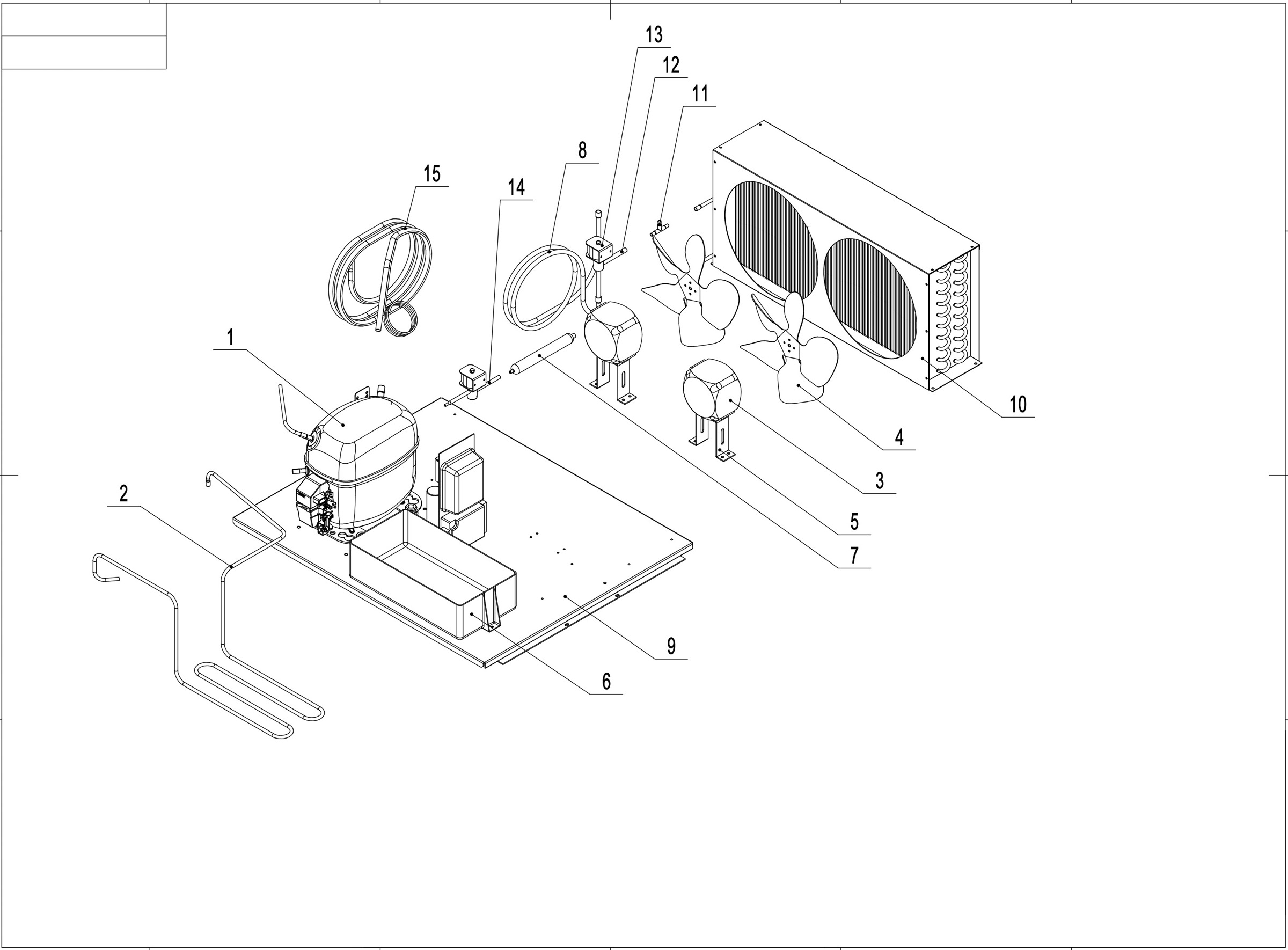 Condensing Unit Assembly Replacement Parts - C-72FM-HC Replacement ...