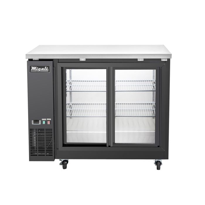 48″ Sliding Glass Door Back Bar Refrigerator