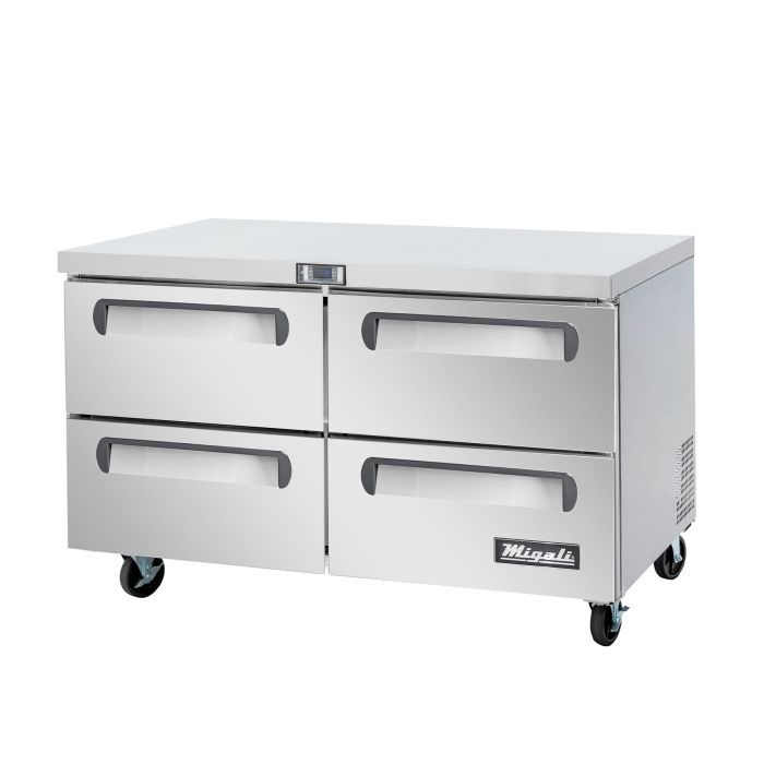 White under counter fridge freezer best sale