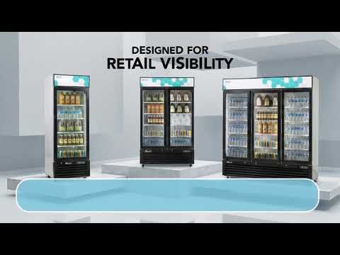 12 cu/ft Glass Door Merchandiser Refrigerator