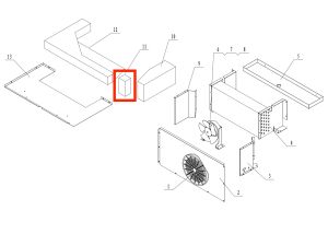 Evap Airflow Foam Block-Middle