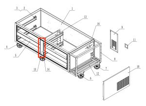 Middle Mullion Frame Strip Vertical