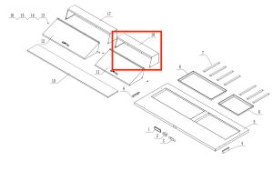 Short Rear Base For Lid-Right