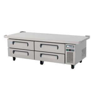 72″ Wide Refrigerated Chef Base with 76″ extended top