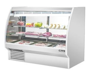 6 Ft Deli Display Case, Curved Glass 