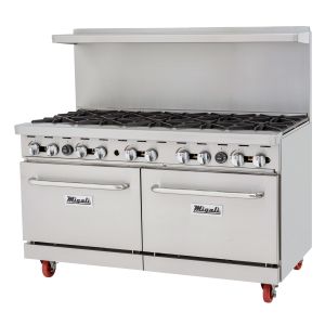 10 Burner, Natural Gas Range & Oven