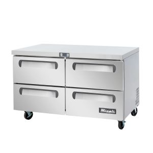 60″ Under-counter & Work Top Refrigerator with Drawers
