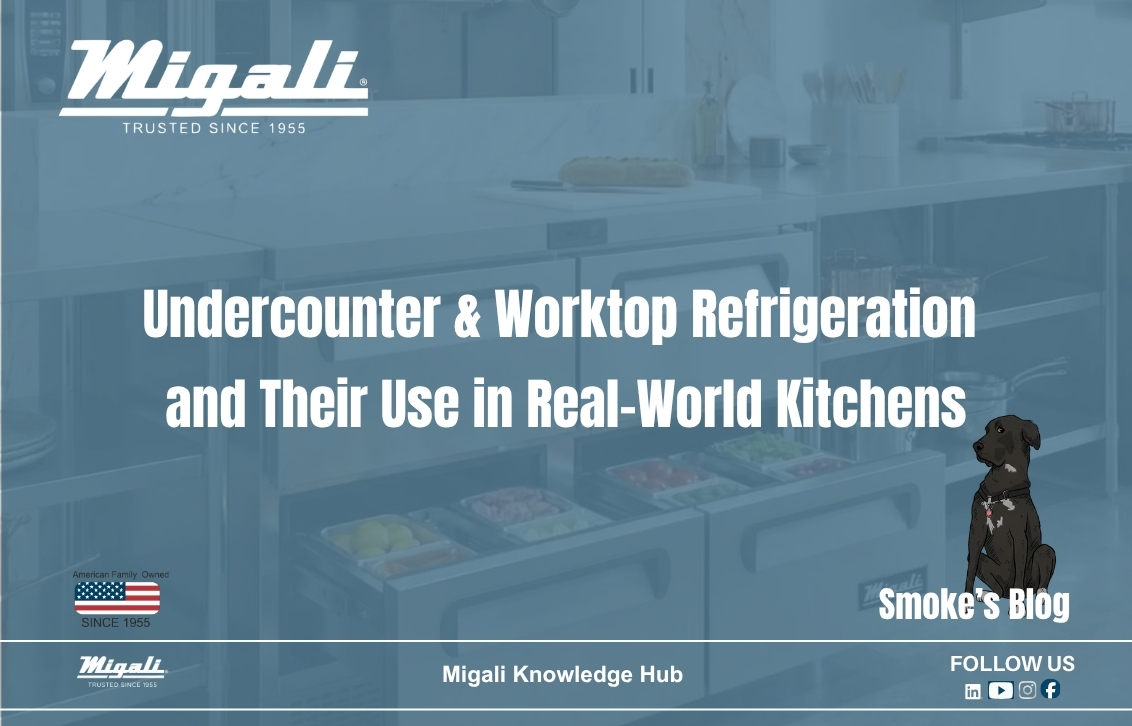 Migali Undercounter and Worktop Refrigeration and Their Use in Real World Kitchens