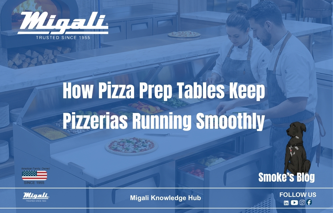 Migali Pizza Prep Tables: Designed for Performance in Professional Pizzerias