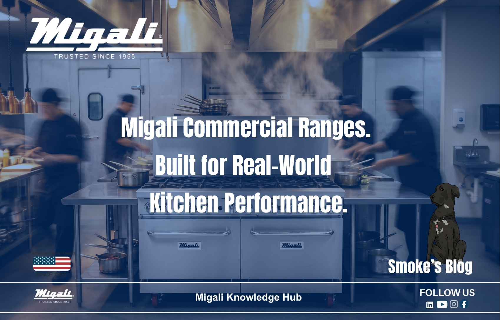 Migali Commercial Ranges.  Built for Real-World   Kitchen Performance.